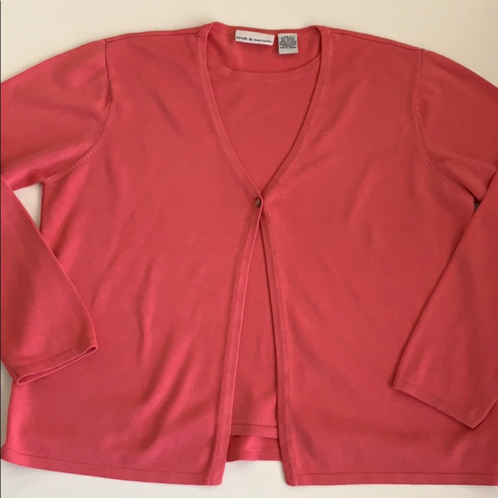 Croft and Barrows cardigan with built in tank top